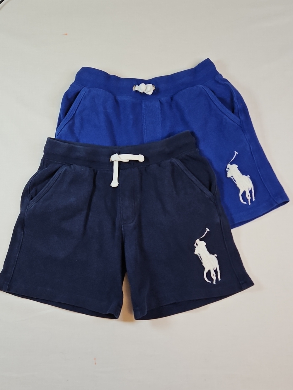 Polo Ralph Lauren Kids Cotton Shorts - Navy/Royal, Set Of 2, Size 5. * Big Pony*